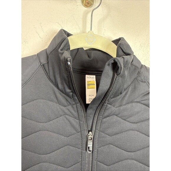 (R7) Lolë Long Sleeve ACTIVE WEAR TOP MOCK NECK SIZE XS, BLACK FULL ZIP - Picture 5 of 16